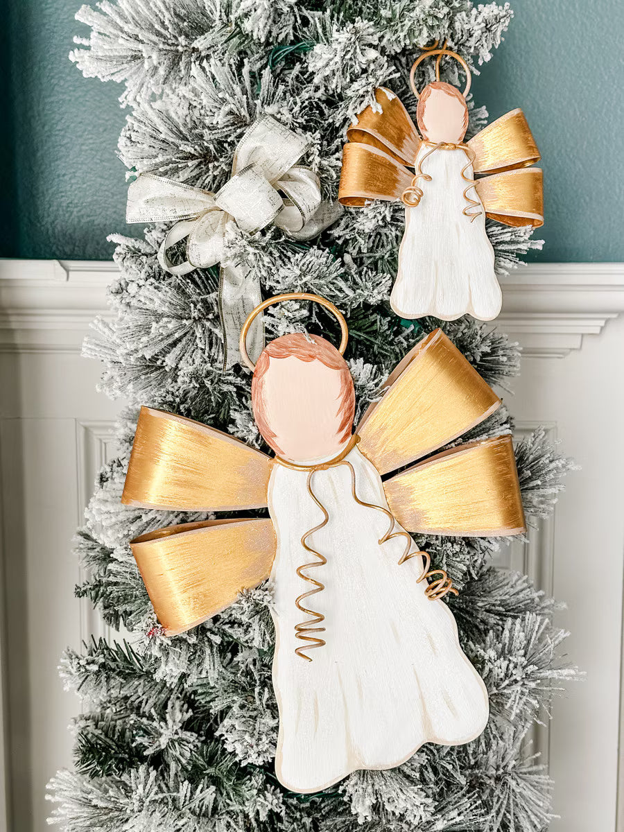 Gilded Ribbon Angel Ornament - Thumbnail 2
