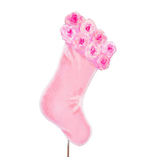 Pink Fanciful Rose Stocking