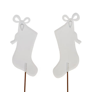 Pink Fanciful Ribbon Stockings