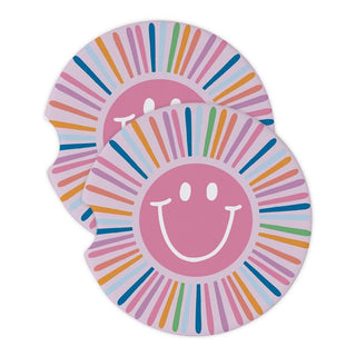 Sunshine Smile Car Coasters