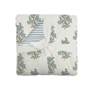 Claire Blue Baby Blanket