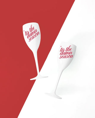 Set of 2 'Tis The Season Flutes (Set of 2)