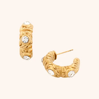 Empress Hoop Earrings In Gold
