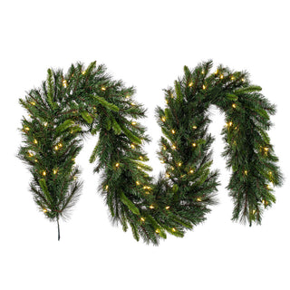 9' x 14" Bangor Mixed Pine Artificial Christmas Garland