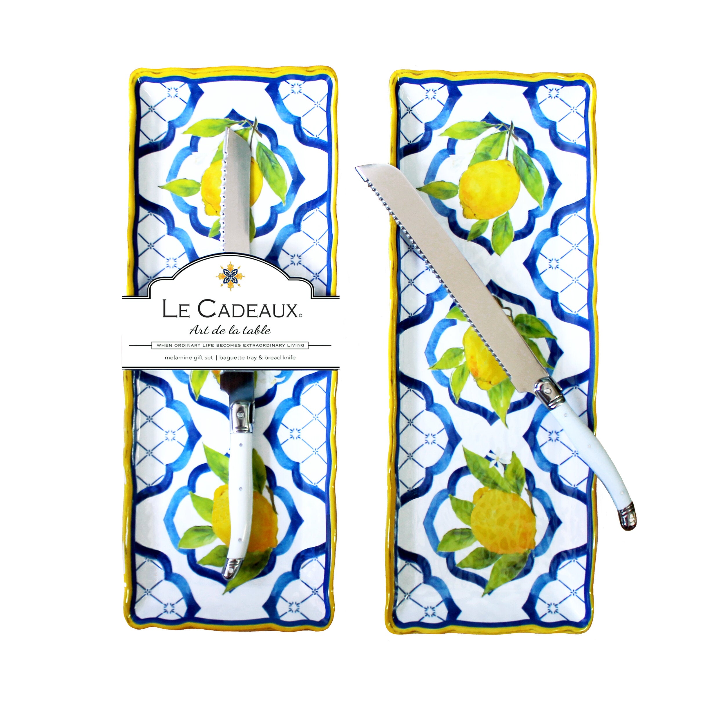 Palermo Baguette Tray & Laguiole Knife Gift Set - Thumbnail 2