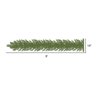 9' x 14" Bangor Mixed Pine Artificial Christmas Garland