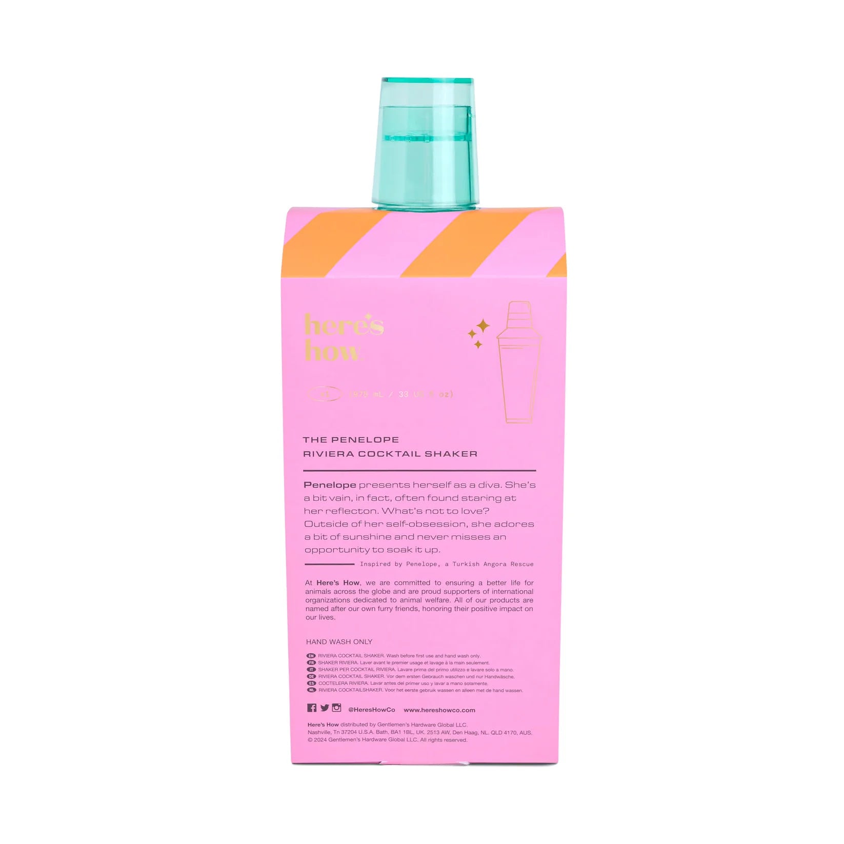 Here's How Penelope Cocktail Shaker - Thumbnail 2