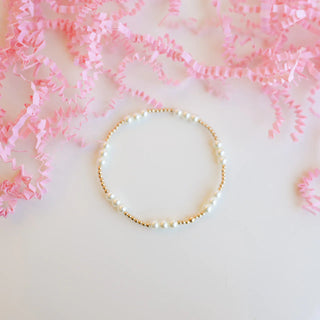 ILY Pearl Bracelet in Gold