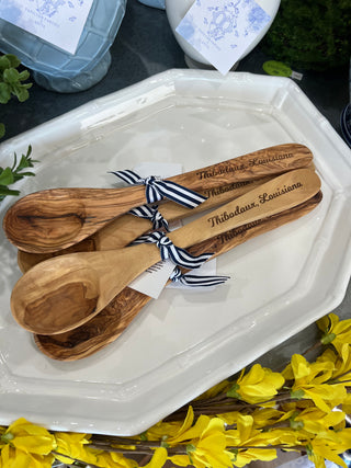 Olive Wood Serving Spoon