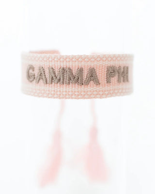 Woven Tassel Gamma Phi Bracelet