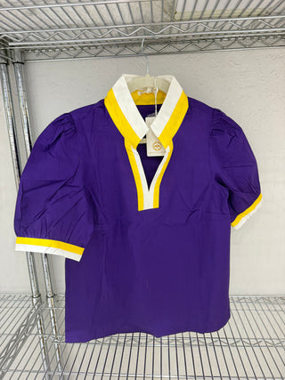 Tricia Top | Purple + Gold
