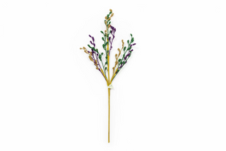 28" Glitter Mardi Gras Berry Spray