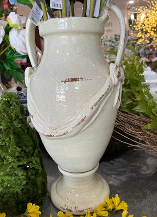 White Trophy Vase