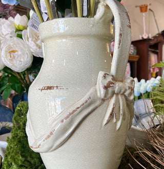 White Trophy Vase
