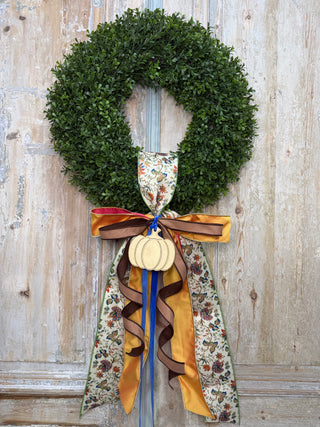 Fall Bow Sash: Fall Floral