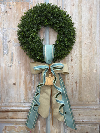 Fall Bow Sash: Fall Blues