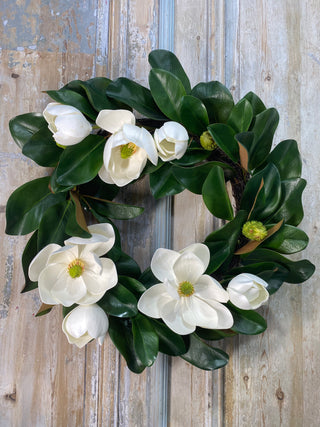Natural Touch Magnolia Wreath