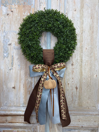 Fall Bow Sash: Fall Leaves