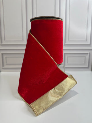 Velvet Touch Deluxe Metallic Dupioni Backed Wired Edge Ribbon