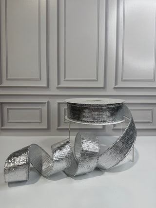 Metallic Reflection Value Wired Edge Ribbon