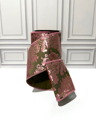 Velvet Filigree Deluxe Wired Edge Ribbon