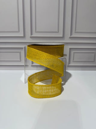 Burlap Sunshine Wired Edge Ribbon