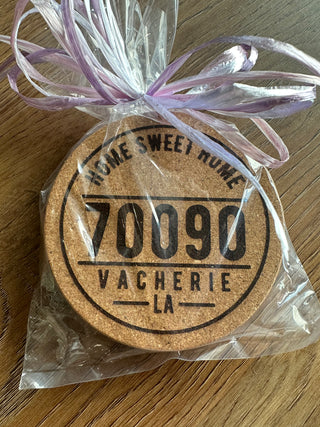 Zip Code and City Cork Coasters