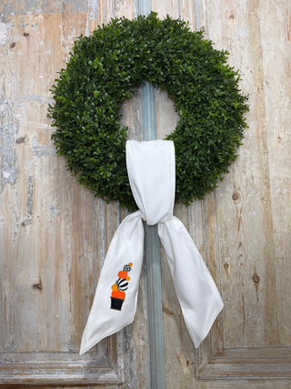 Stacked Pumpkins Wreath Sash