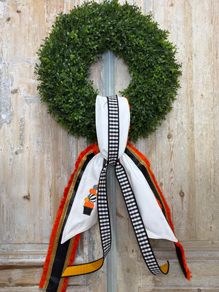 Stacked Pumpkins Wreath Sash