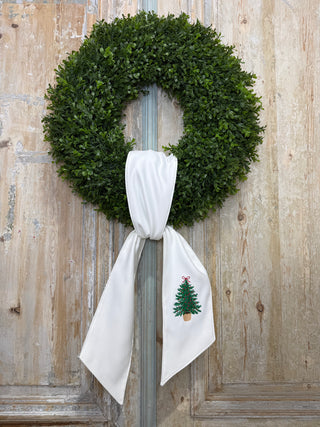 Christmas Tree Wreath Sash
