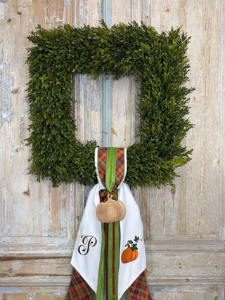 Pumpkin Wreath Sash