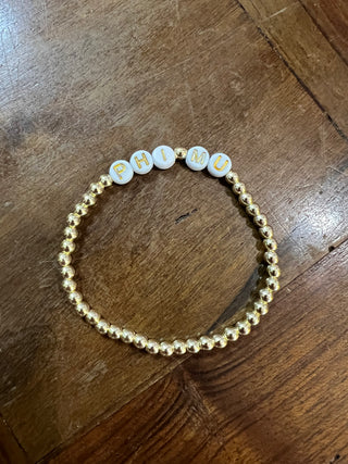 Sorority Bead Bracelet