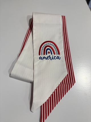 Fourth of July Wreath Sashes
