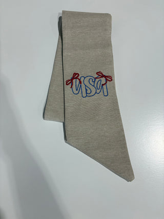 Fourth of July Wreath Sashes