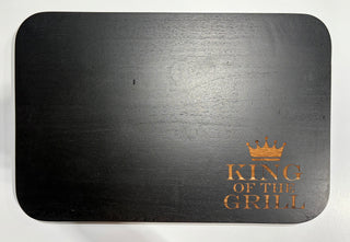 18x12" "King of the Grill" Wooden Board