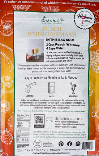 Peach Whiskey Smash Slush Mix