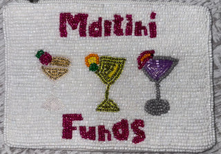 Martini Funds Beaded Coin Wallet