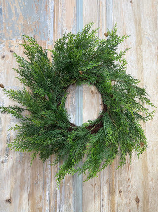 24" Cedar Pine Wreath