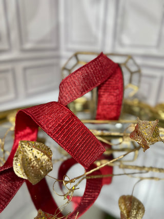 1.5" Pleated Lame Ribbon