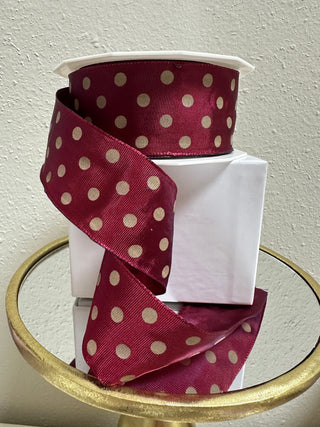 Fall Dots, Burgundy