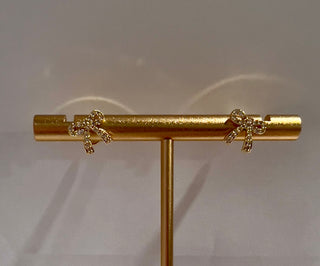 The Clear Holiday Bow Earring