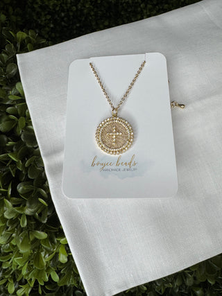 Gold Pendant Cross Necklace