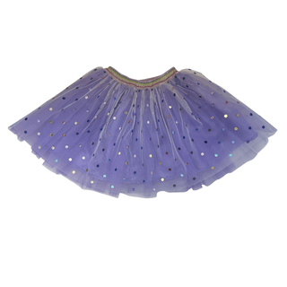Lilac Tutu with Rainbow Dots