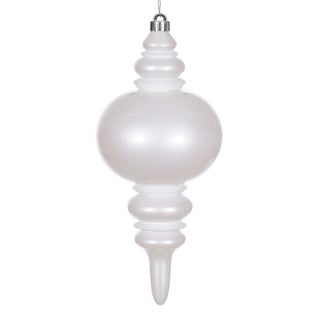 13" White Candy Glitter Finial UV