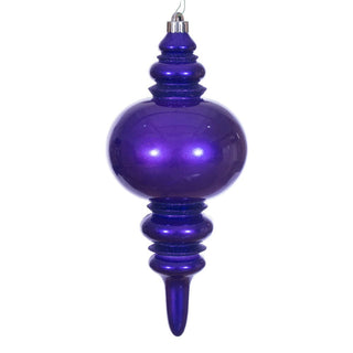 13" Purple Candy Glitter Finial UV