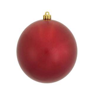 4.75" Red Candy Ball Ornament
