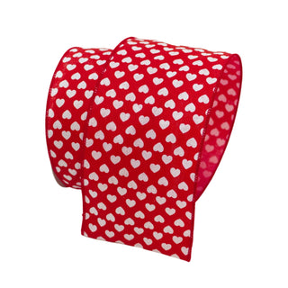 Mini Heart Ribbon 4" x 10 yards