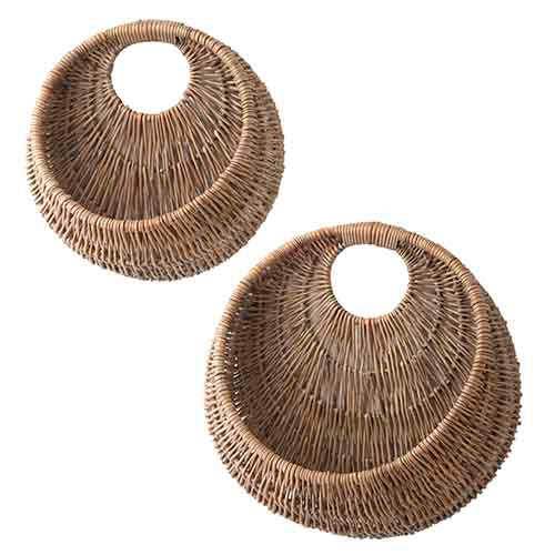 Raz Imports Crescent Woven Baskets