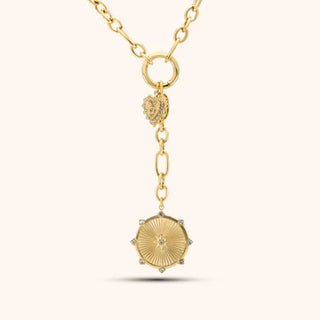 Radiant Heart Lariat Necklace