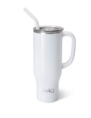 Shimmer White Mega Mug 30oz